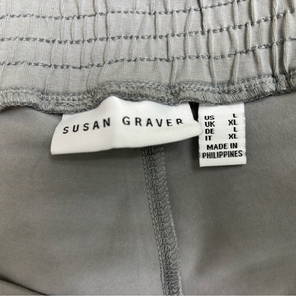 Susan Graver stretch cropped pull-on pants with one cargo pocket - Picture 5 of 16